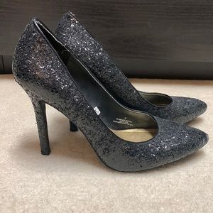 Sparkly Black Heels 10